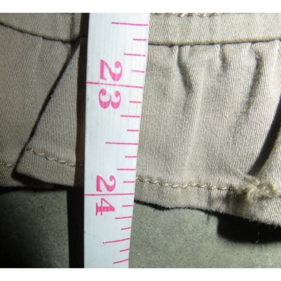 BOGO Baccini Tan Cotton & Spandex Jacket with Ruffle Trim size Large - Picture 8 of 8